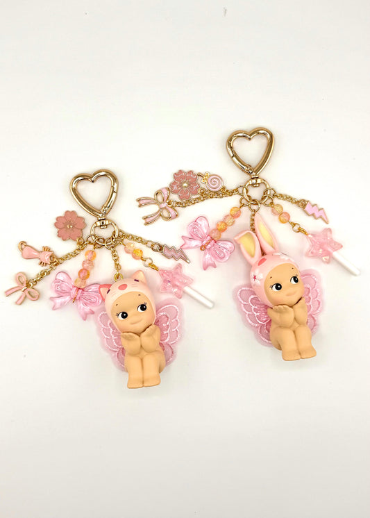 Gold Cherry Blossom Hanami Series 🌸 (cat & rabbits)