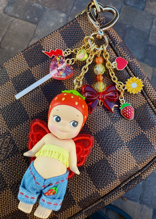 Gold Strawberry with strawberry pants