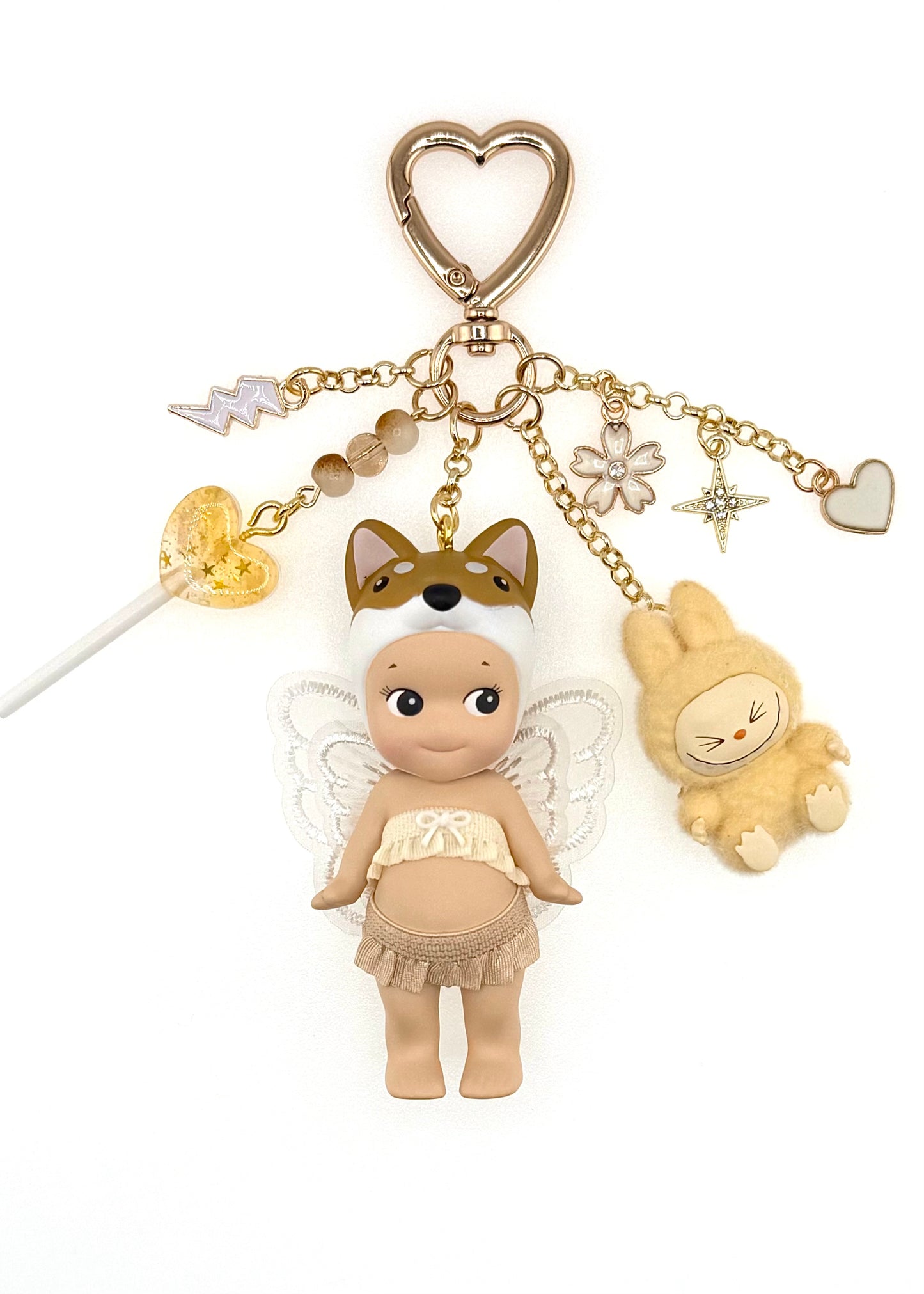 Gold Shiba Inu with mini lafufu