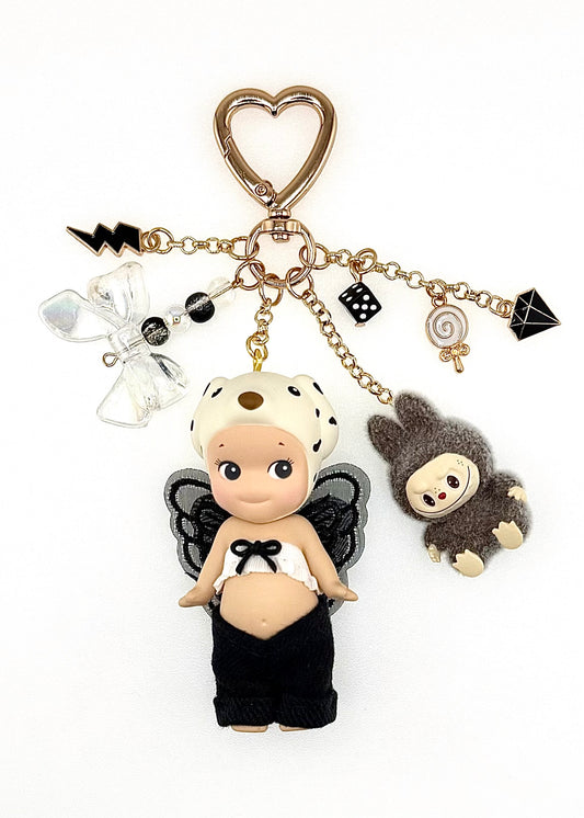 Gold Dalmation with mini lafufu & jorts