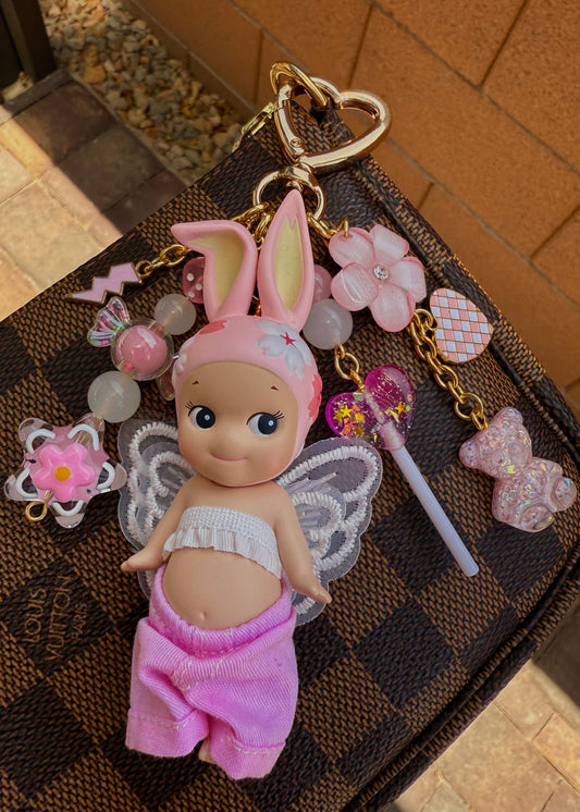 Gold Rabbit (cherry blossom hanami on standing body)