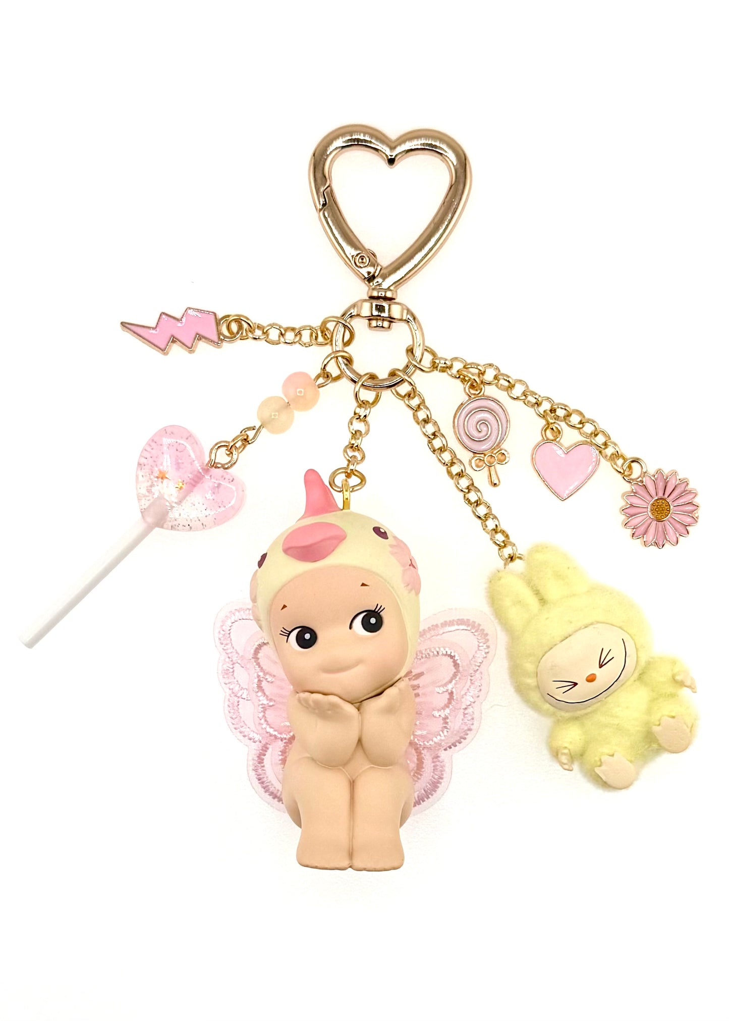 Gold Parrot with mini lafufu (cherry blossom hanami)