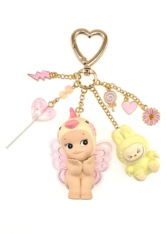 Gold Parrot with mini lafufu (cherry blossom hanami)