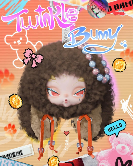 TEDDY “Twinkle Bunny Dodo Nami” plush pendant (opened box)