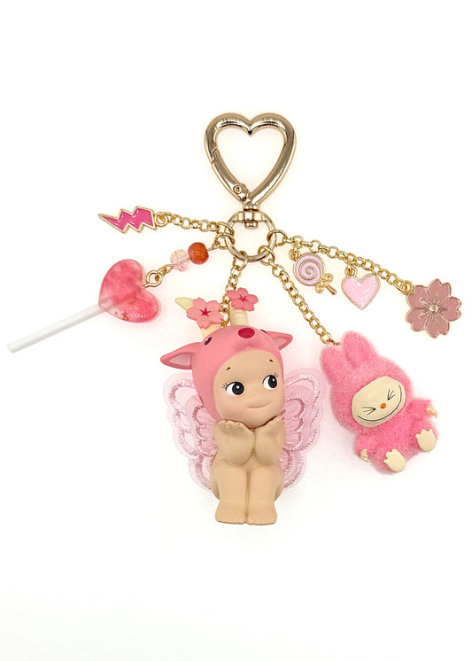 Gold Goat with mini lafufu (cherry blossom hanami)