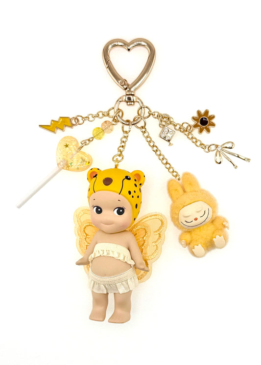 Gold Cheetah with mini lafufu