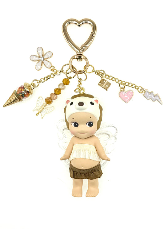 Gold Hedgehog with ice cream cone