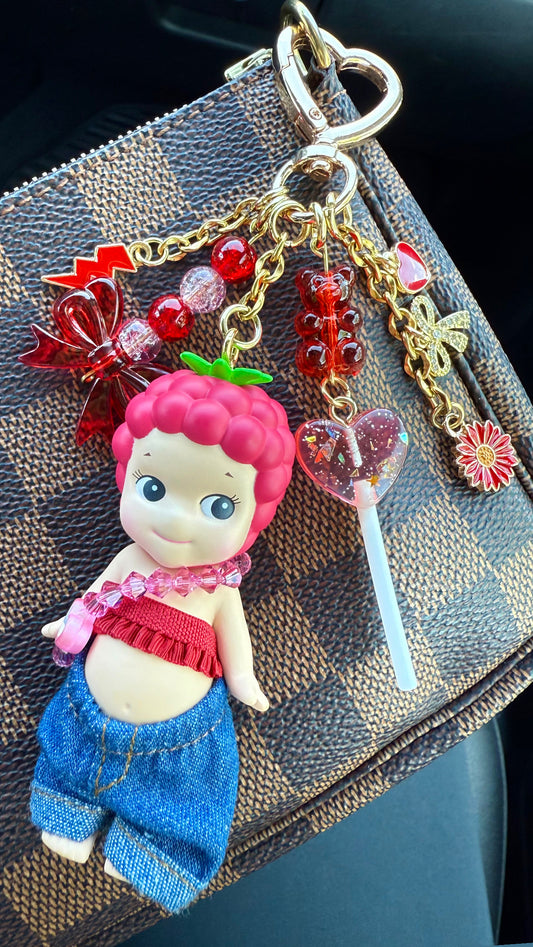Gold Raspberry with purse