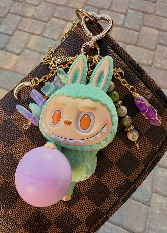 “Zone Out” Labubu with amethyst