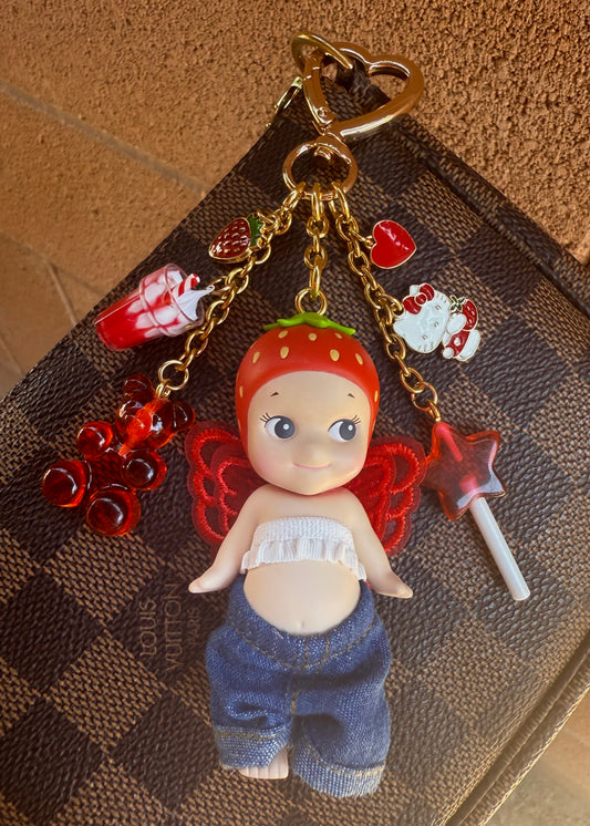 Gold Strawberry (red and white)