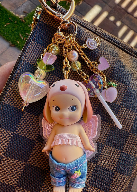 Gold Lop with strawberry pants