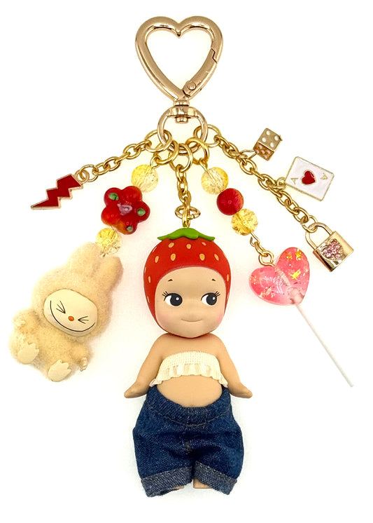 Gold Strawberry with mini lafufu