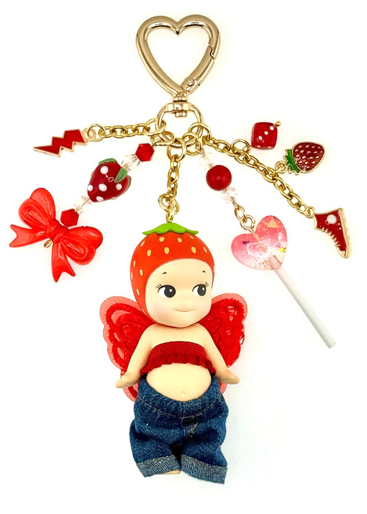 Gold Strawberry with wings