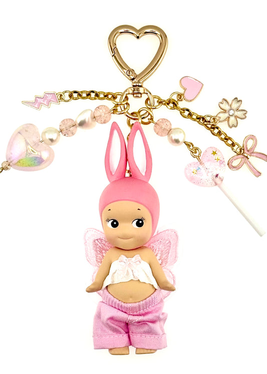 Gold Rabbit with pink pants