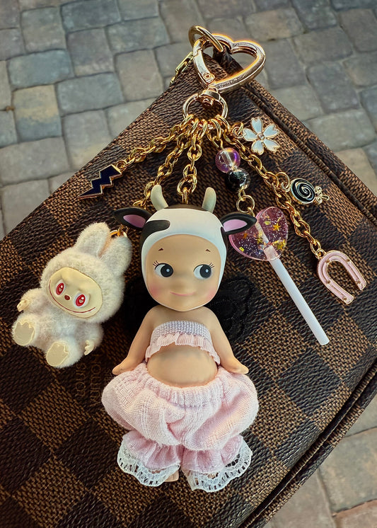 Gold Cow with mini lafufu