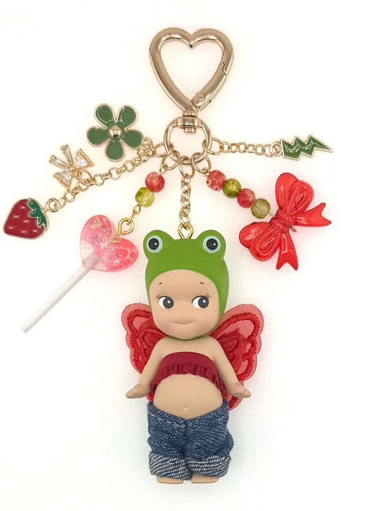 Gold Frog with jorts