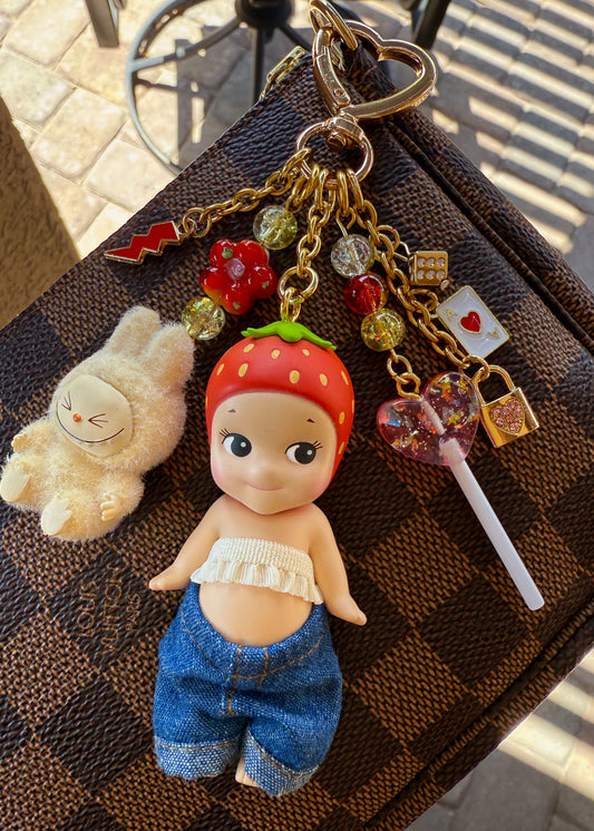 Gold Strawberry with mini lafufu