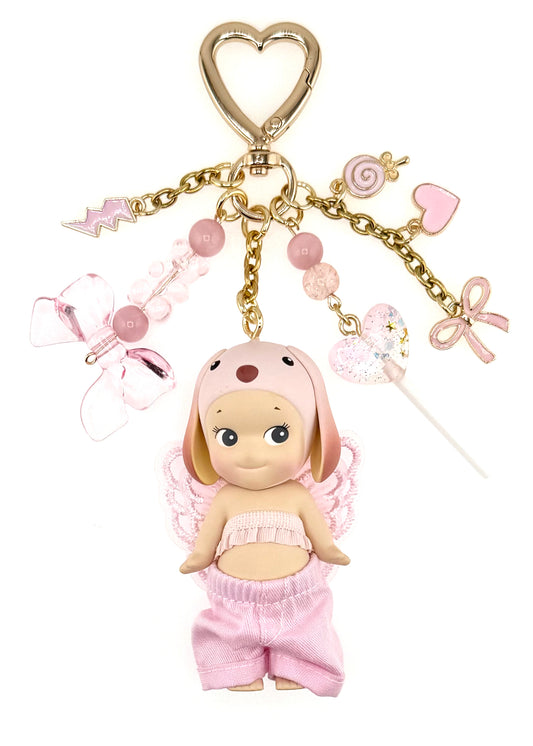 Gold Lop with pink lightning bolt ⚡️