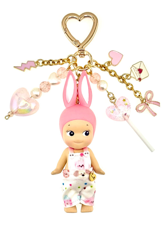 Gold Rabbit with overalls