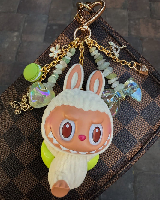 “Lay Down” Labubu with lock and key