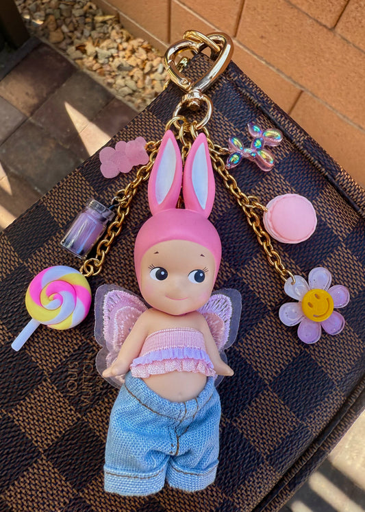 Gold Rabbit with jeans